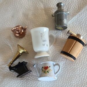 Miniature Collectible Set - Copper, Gold, Black, Silver, White, Brown